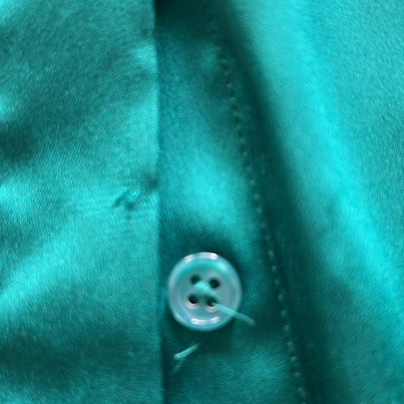 Chicos Green Long Tunic Blouse Size 2=12/14 - Picture 9 of 9